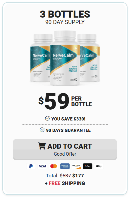 NerveCalm 3 bottle pricing